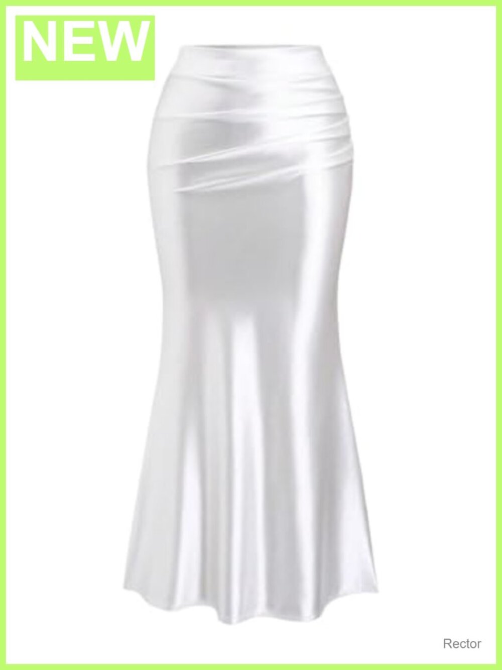 Satin Maxi Skirt Bodycon Fishtail Silky Elegant Long Skirt